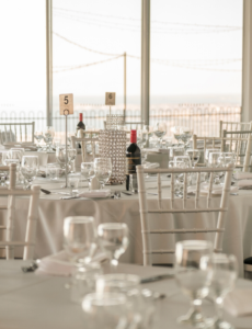 Panorama House wedding reception set up in Wollongong