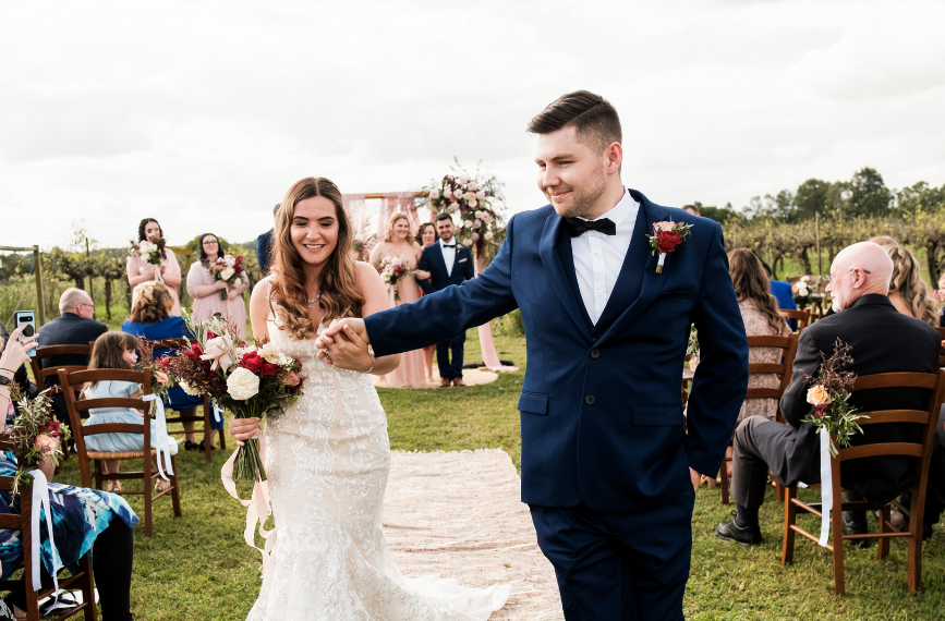 wedding ceremony exited captured by Sydney Wedding Photographer