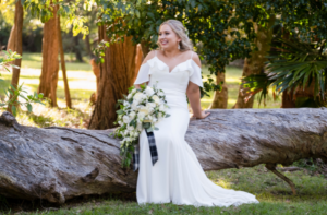 bride on log - Sublime Point in Wollongong