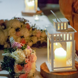 table setting at Cedar Creek Lodges wedding