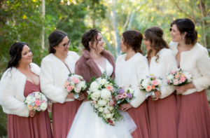 1 Bride and Bridesmaids Cedar Creek Lodges Queensland