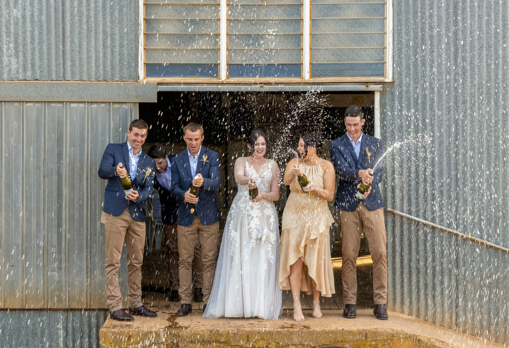 1 Champagne Pop Adelaide Country Wedding