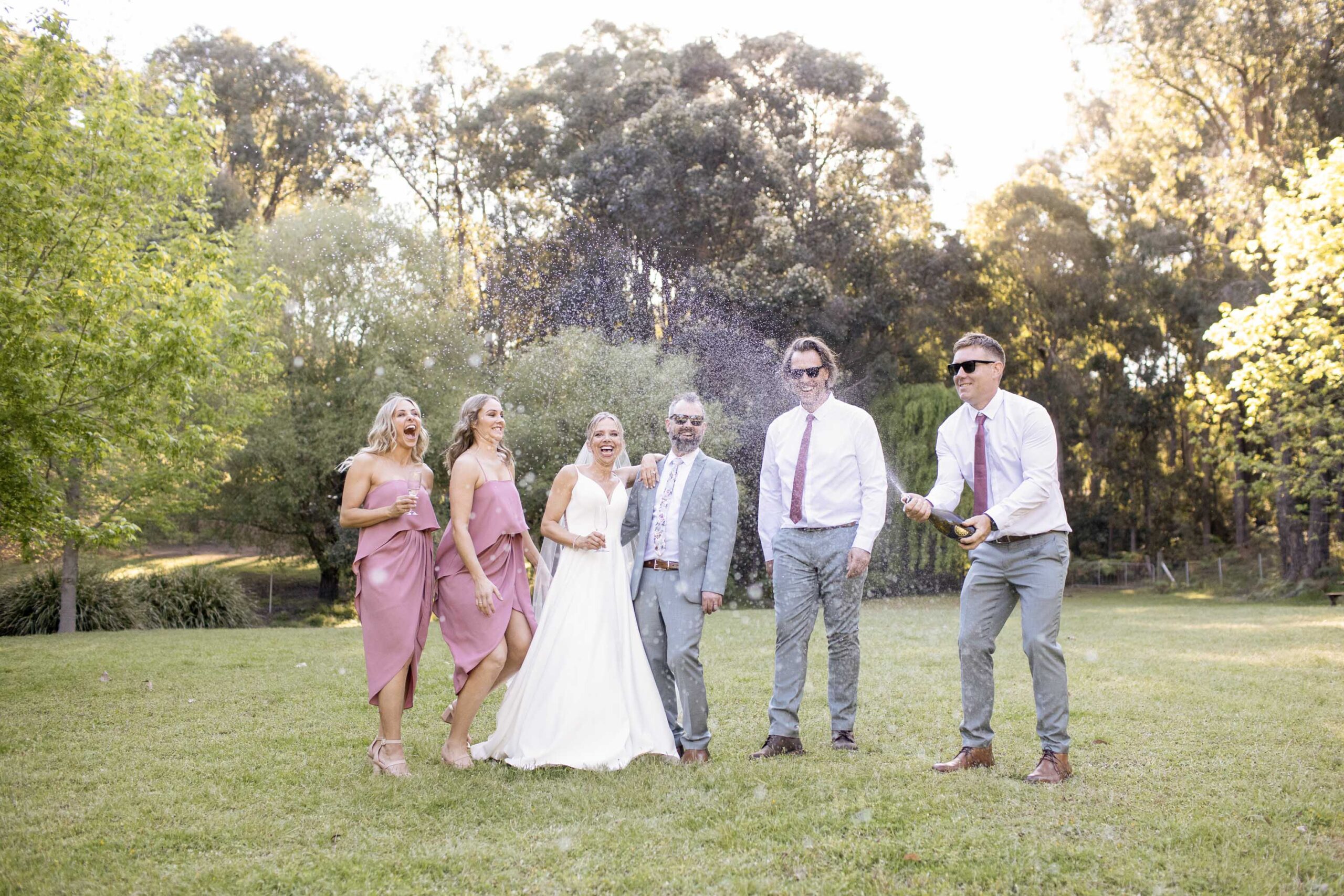 champagne pop captured by perth wedding photographer
