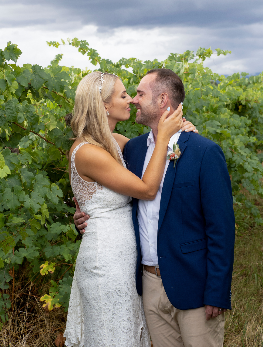 Charlotte & Cain at Yering Farm Winery Wedding