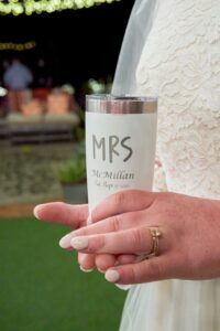 Customised cup for bride.